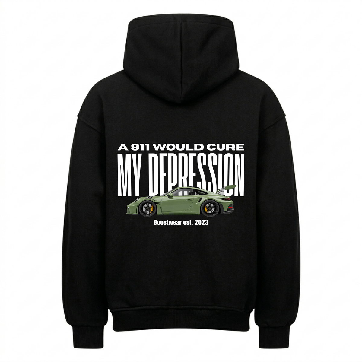A 911 WOULD CURE MY DEPRESSION Backprint Premium Hoodie