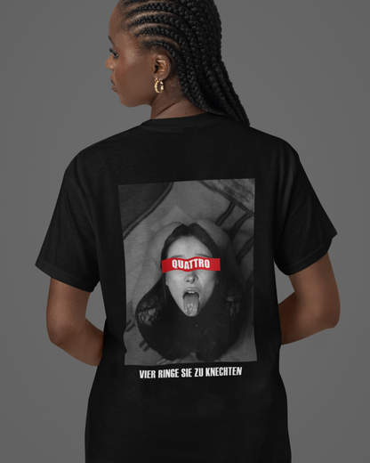 QUATTRO VIER RINGE Backprint Oversized T-Shirt