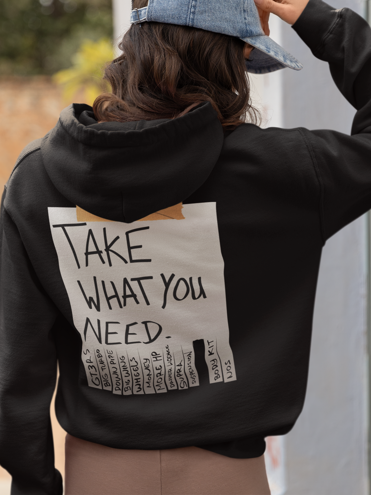 TAKE WHAT YOU NEED Oversized Hoodie