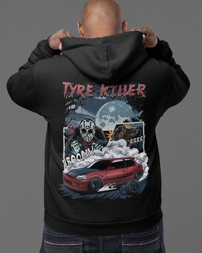TYRE KILLER Backprint Oversized Hoodie