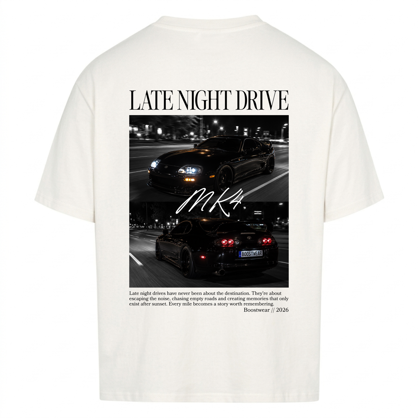 Late Night Drive MK4 Edition - Backprint Premium T-Shirt