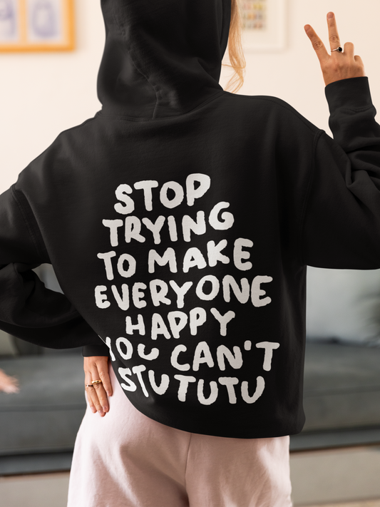 YOU CANT STUTUTU Backprint Oversized Hoodie