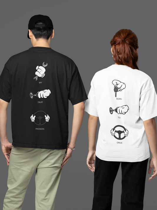 MY TRUE PASSION Backprint Oversized T-Shirt